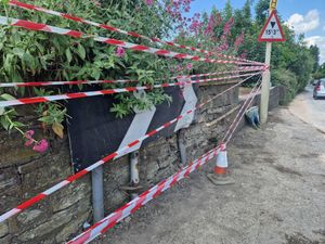 The scene of the crash in Ludlow 