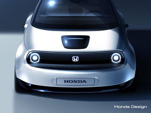 Supporting image for story: Honda teases new electric vehicle prototype ahead of Geneva reveal