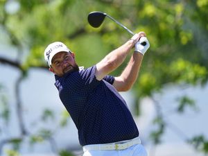 Shane Lowry on the first hole of the third round of the Truist Championship