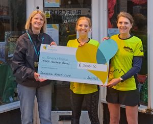 From left, Nicky Green, Severn Hospice’s Senior Community Fundraiser, Vicky Morris, Bridgnorth 10k race director, and Karen Gibbons, Bridgnorth 10k secretary.