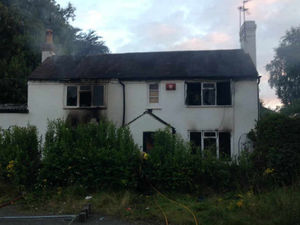 Supporting image for story: Fire crews tackle blaze at derelict Telford building