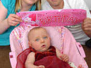 Supporting image for story: Milestone birthday for miracle Lilly-Rose