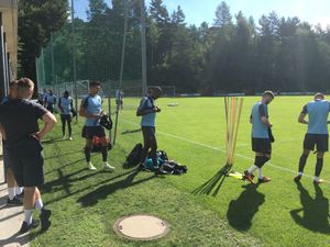 The boys getting ready