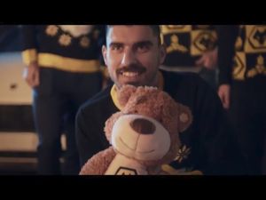 Supporting image for story: WATCH: Wolves stars and rock legend Robert Plant bring the gift of gold in festive film