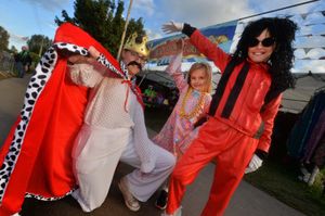 Lyndsey O'Connor, Mae Blackburn, six, and Kaiden O'Connor, 11, from Matlock