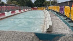 Stafford's Queensville rail bridge works 