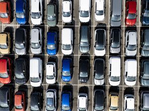 New cars at Royal Portbury Docks, North Somerset