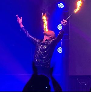 Anthony Performing in his show
