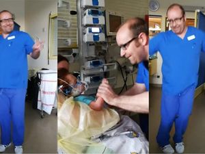 Supporting image for story: How to show your patients you care? Dance for them like this charming doctor