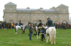 The Albrighton and Woodland Hunt has one of its starts at Hagley Hall traditionally