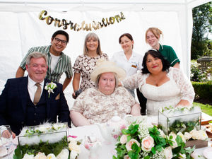 Supporting image for story: Mother surprised with wedding reception at Shrewsbury care home