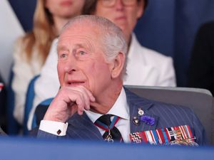 The King during the concert celebrating the 80th anniversary of VE Day