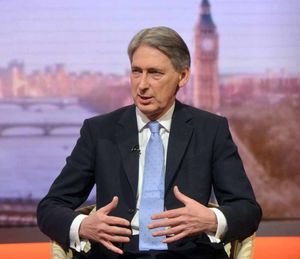 Foreign Secretary Philip Hammond speaks to Andrew Marr