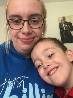 Proud mum Amy and Bradley 