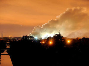 Supporting image for story: Big fire at Coseley scrap firm hits mainline trains