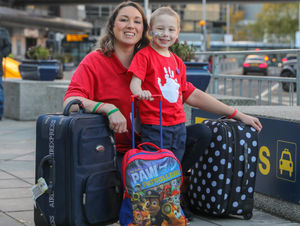 Supporting image for story: Let's Back Zac – Brave Broseley youngster jets to America for treatment