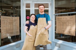 Kate and Sam Gwilliams from Ginger & Co Coffee in Shrewsbury