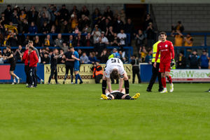 It was despair a year ago for the Bucks after defeat at home to Leamington in the play-off final (Picture: Kieren Griffin Photography)