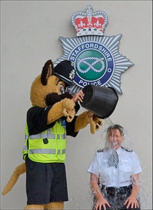 Mrs Sawyers takes on the ice bucket challenge