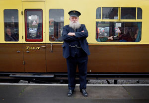 Steam Gala at Severn Valley Railway's Kidderminster Station..Porter David Overton
