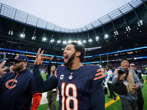 Supporting image for story: Caleb Williams throws four touchdowns as Chicago sweep aside Jags in London