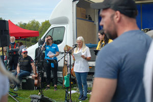 Jane Sutton thanked everyone for their kindness and support. Photo: Louis Ratcliffe Photography