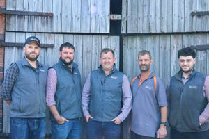 Owner Mike (centre) with some of the BCF team.