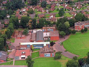 Supporting image for story: People seen climbing on Market Drayton high school's roof