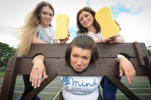 Chloe Ball, Lucy Parke, and Jess Cramb, at Willenhall E-Act Academy, Willenhall