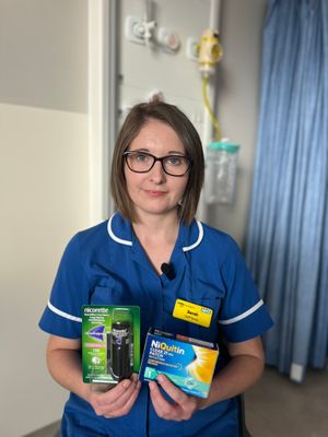 Sarah Dorrance, the specialist smoking cessation nurse at Sandwell and West Birmingham NHS Trust. 