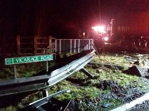 Supporting image for story: A5 crash: Woman seriously injured in smash as barrier repairs shut route for 14 hours