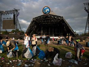 Supporting image for story: Army of workers and volunteers begins Glastonbury Festival clean-up