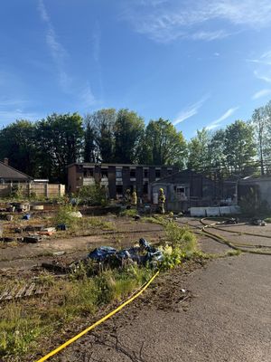 Firefighters were called to a fire inside a derelict building in Telford. Picture: Amber Watch Wellington.