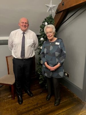 Gary Fear with Soroptimist Cresta Garner