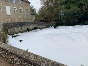 Supporting image for story: Environment Agency investigating after fish die in foam layer on river Thet
