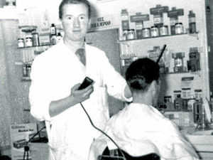 Supporting image for story: Barber Pete's ready to hang up scissors after 53 years