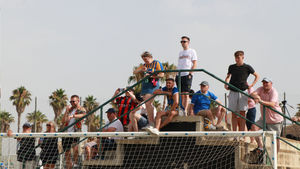 Shrewsbury Town meet and greet with fans in Valencia during open training