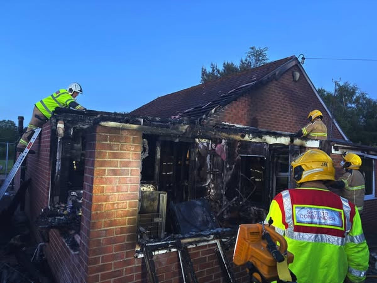 No casualties reported after devastating blaze destroys Market Drayton bungalow