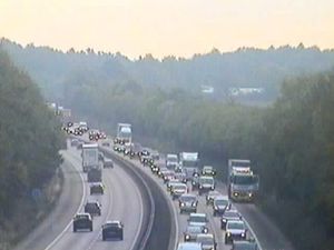 Supporting image for story: Major rush hour delays on the M54 due to broken down lorry