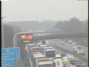 Supporting image for story: Half an hour delays and heavy disruption as lorry collides with car in Cannock