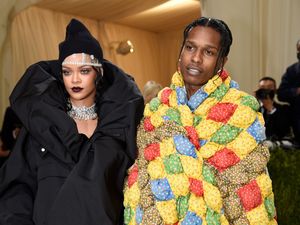 Supporting image for story: Rihanna and Asap Rocky make eye-catching Met Gala appearance
