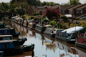 The floating market in Market Drayton