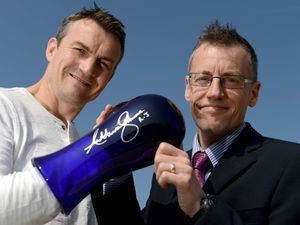 Supporting image for story: Knockout! Anthony Joshua glove raises £550 for poorly Telford boy's appeal