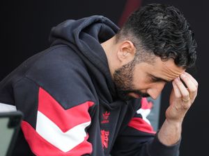 Manchester United manager Ruben Amorim looks frustrated during the Premier League match at Bournemouth