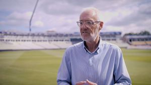 Stuart Cain, Chief Executive of Warwickshire County Cricket Club, in the new Lord Combustion Services video