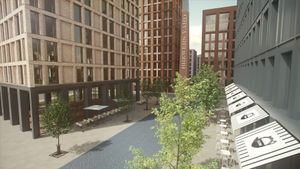 An artist's impression of the Brewers Yard