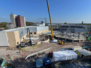 Supporting image for story: First shops nearly complete and Riverside car park to open before Christmas