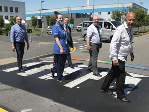 Supporting image for story: Pride Month: Rainbow makeover for Wolverhampton hospital crossing