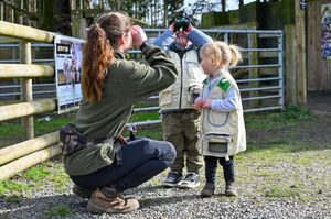 One of the work experience sessions saw two little ones have the chance to discover what it takes to take care of animals at Hoo Zoo in Telford 