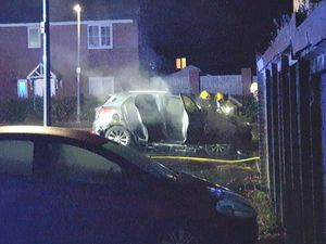 The scene of this morning's blazes. Photo: Steven Watson.